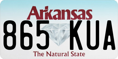 AR license plate 865KUA