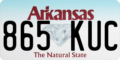 AR license plate 865KUC