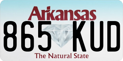 AR license plate 865KUD