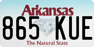 AR license plate 865KUE