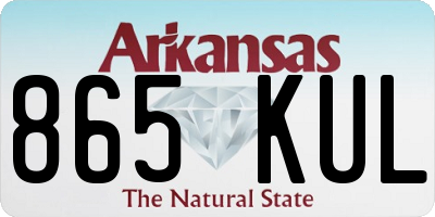AR license plate 865KUL