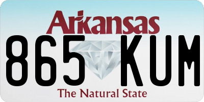 AR license plate 865KUM