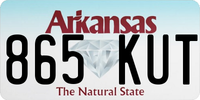 AR license plate 865KUT