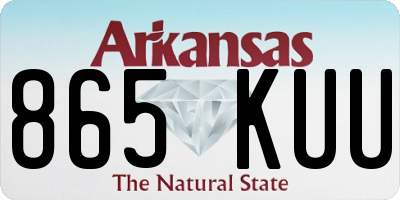 AR license plate 865KUU