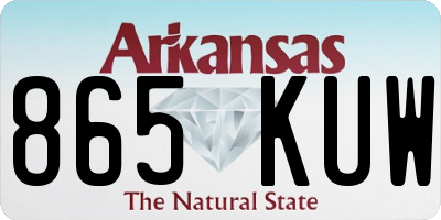 AR license plate 865KUW