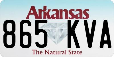 AR license plate 865KVA