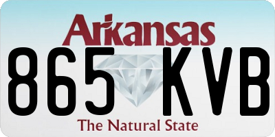 AR license plate 865KVB