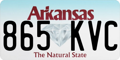 AR license plate 865KVC