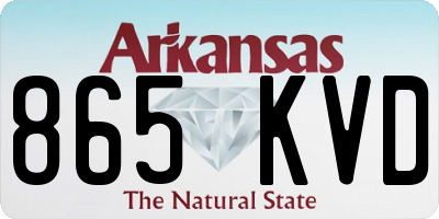 AR license plate 865KVD