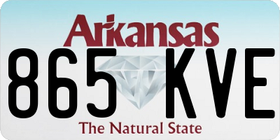 AR license plate 865KVE