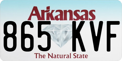 AR license plate 865KVF