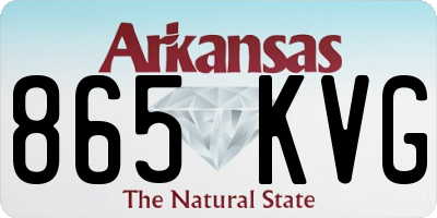 AR license plate 865KVG