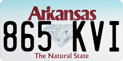 AR license plate 865KVI