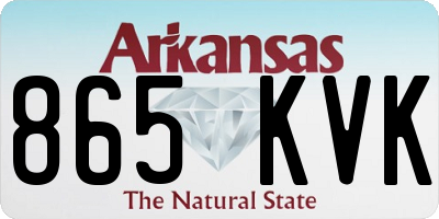 AR license plate 865KVK