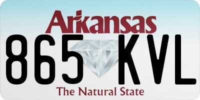 AR license plate 865KVL