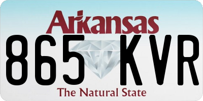 AR license plate 865KVR