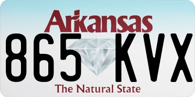 AR license plate 865KVX