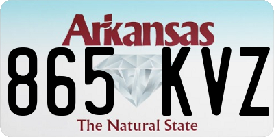 AR license plate 865KVZ