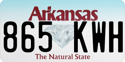 AR license plate 865KWH