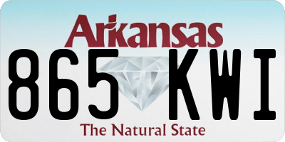 AR license plate 865KWI