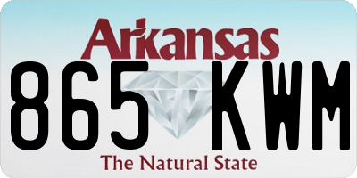 AR license plate 865KWM