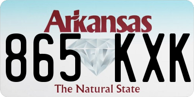 AR license plate 865KXK