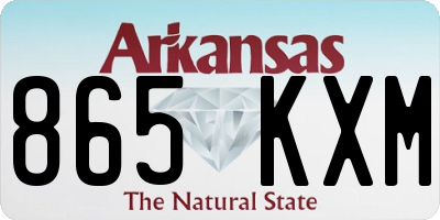 AR license plate 865KXM
