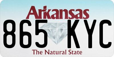 AR license plate 865KYC