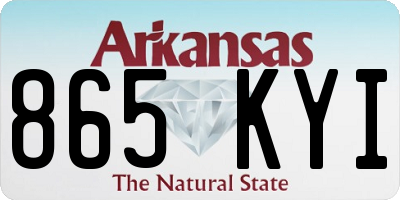AR license plate 865KYI