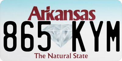 AR license plate 865KYM