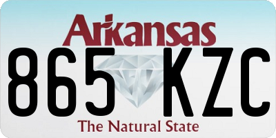 AR license plate 865KZC