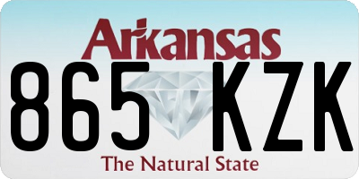 AR license plate 865KZK