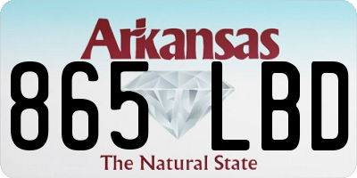 AR license plate 865LBD