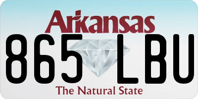 AR license plate 865LBU