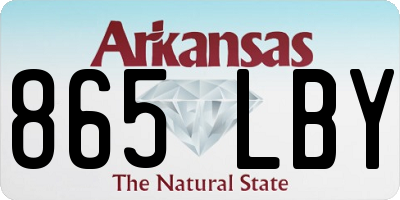 AR license plate 865LBY