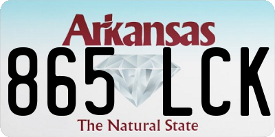 AR license plate 865LCK