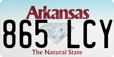 AR license plate 865LCY