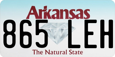 AR license plate 865LEH