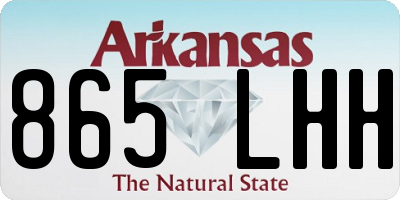 AR license plate 865LHH