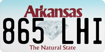 AR license plate 865LHI