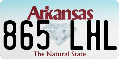 AR license plate 865LHL