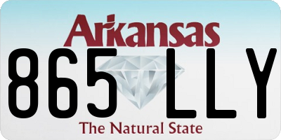 AR license plate 865LLY