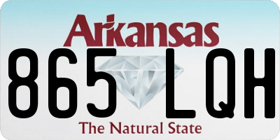 AR license plate 865LQH