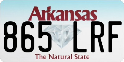 AR license plate 865LRF