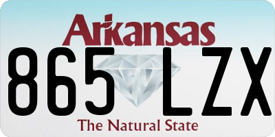 AR license plate 865LZX
