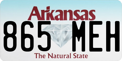 AR license plate 865MEH