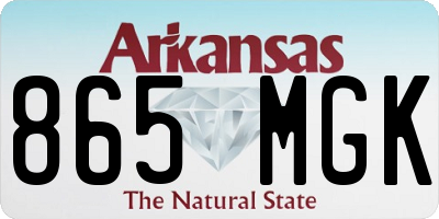AR license plate 865MGK