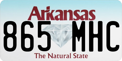 AR license plate 865MHC