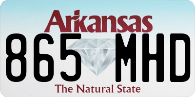 AR license plate 865MHD