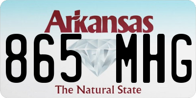 AR license plate 865MHG